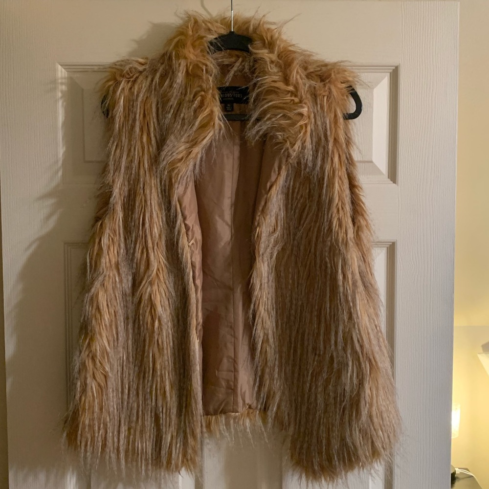 Faux fur vest